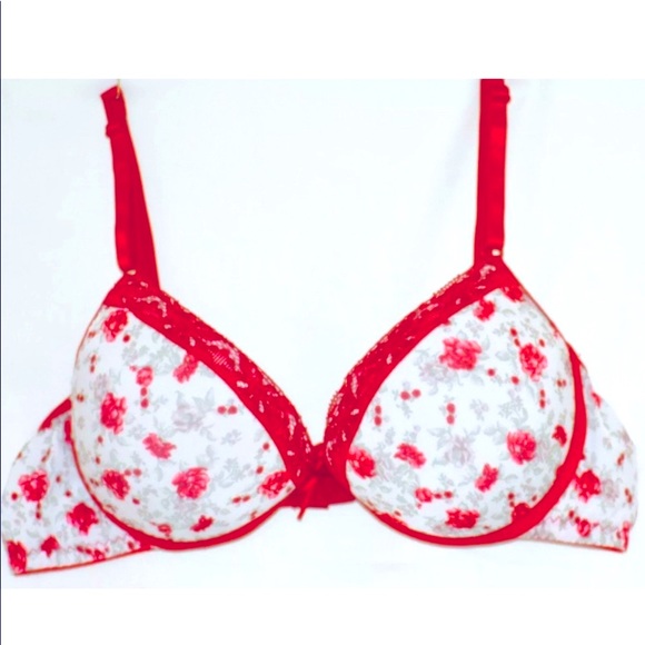NWT Brazilian Style 🔥🔥Sexy Underwired Padded Bra Floral Print Size Medium - Picture 2 of 9